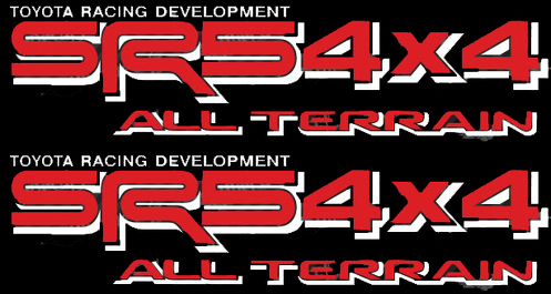 TOYOTA SR5 4X4 ALL TERRAIN DECAL Mountain Deer Hunter Decal TRD racing development side vinyl decal sticker -2