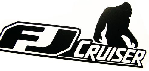 Toyota FJ Cruiser 4x4 Off Road Car Vinyl Decal Sticker