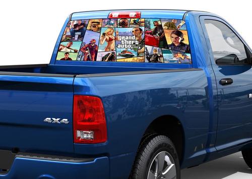 Grand Theft Auto 5 GTA Rear Window Decal Sticker Pick-up Truck SUV Car 2