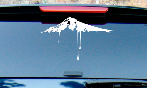 Snow mountaintop burton snowboard vinyl decal sticker
