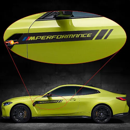 M Performance Side Doors Vinyl Decal Sticker for BMW M4 M3 G82 G83