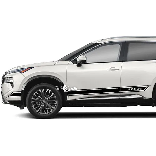 Nissan Rogue Side Door Rocker Panel Decal Stripes Pair