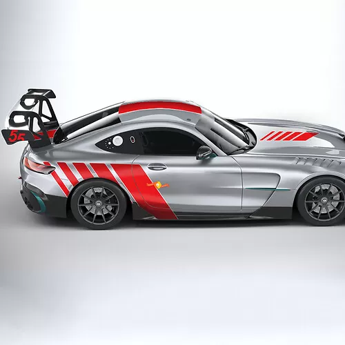 Mercedes Benz AMG GT Edition 55 Side Hood Roof Windshield Kit Decals ...