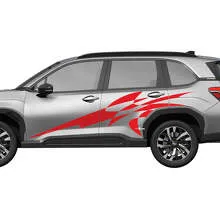 Side Doors Racing Stripes Vinyl Decal for Subaru Forester