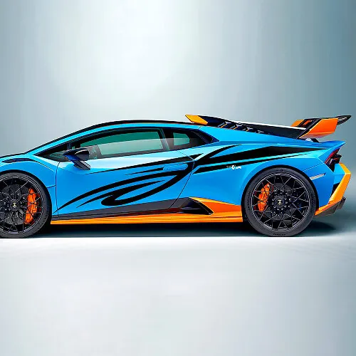 Racing Tribal Stripes Vinyl Decal for Lamborghini STO