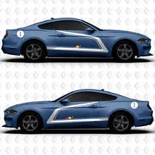Number Side Doors Racing Stripes Vinyl Decal for Musclecar Musclecarmodel