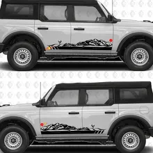 Desert Mountain Side Doors Racing Stripes Decals for Musclecar horse