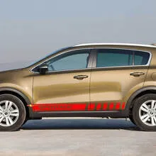 Side Racing Stripes Vinyl Decal Sticker for Kia Sportage
