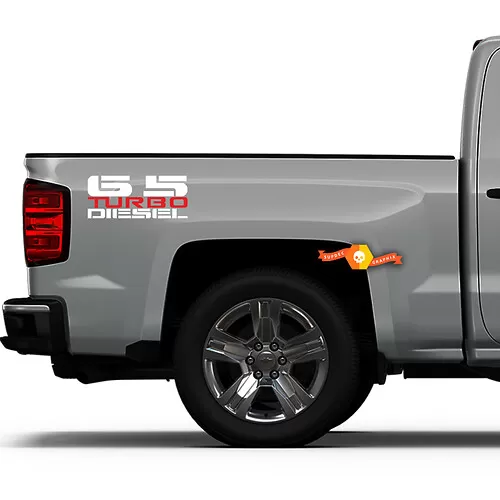 6.5L TURBO DIESEL Hood Decals Stickers Chevy Silverado GMC Sierra RD/SLV