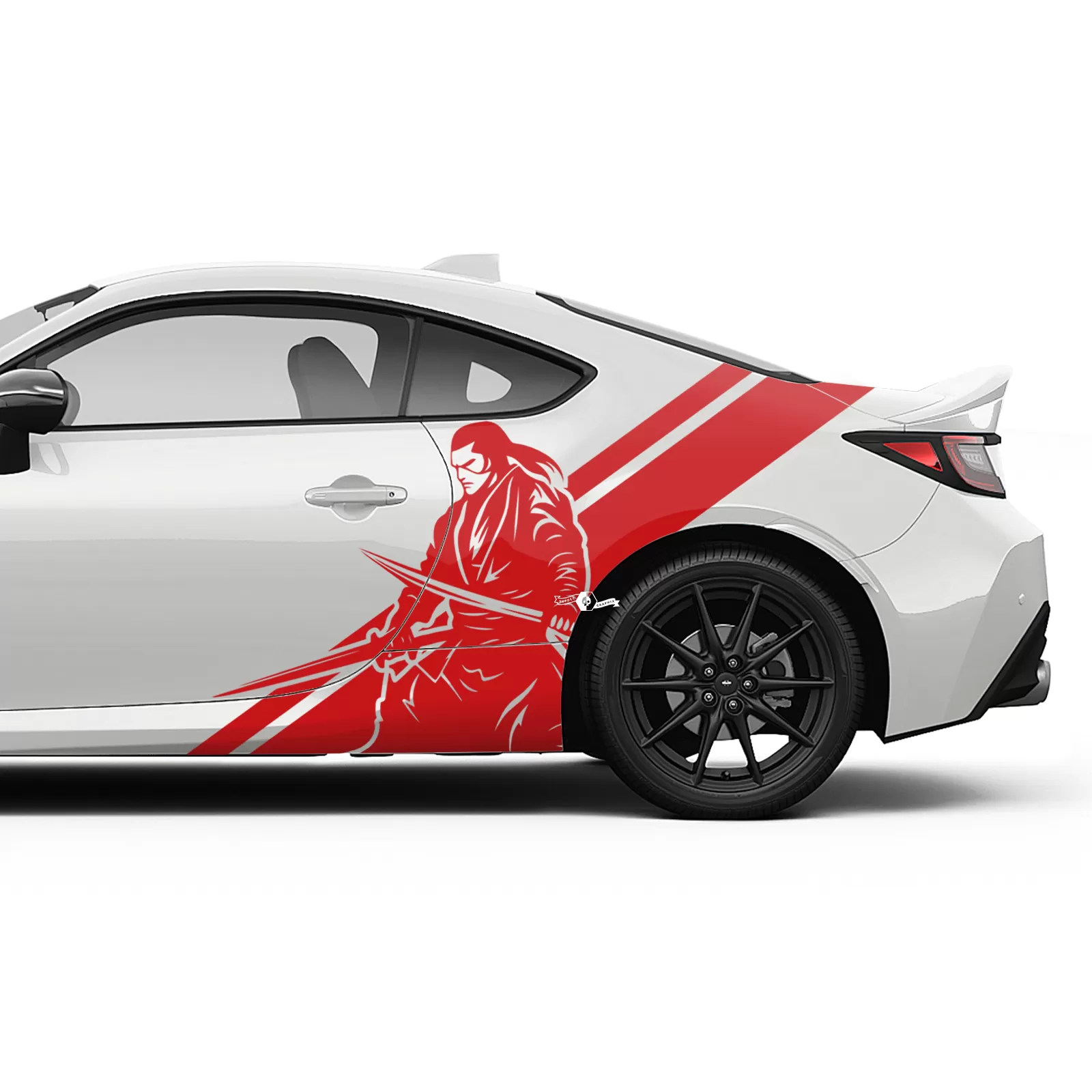Japan Samurai Doors Side Stripes Graphics Decals Stickers for