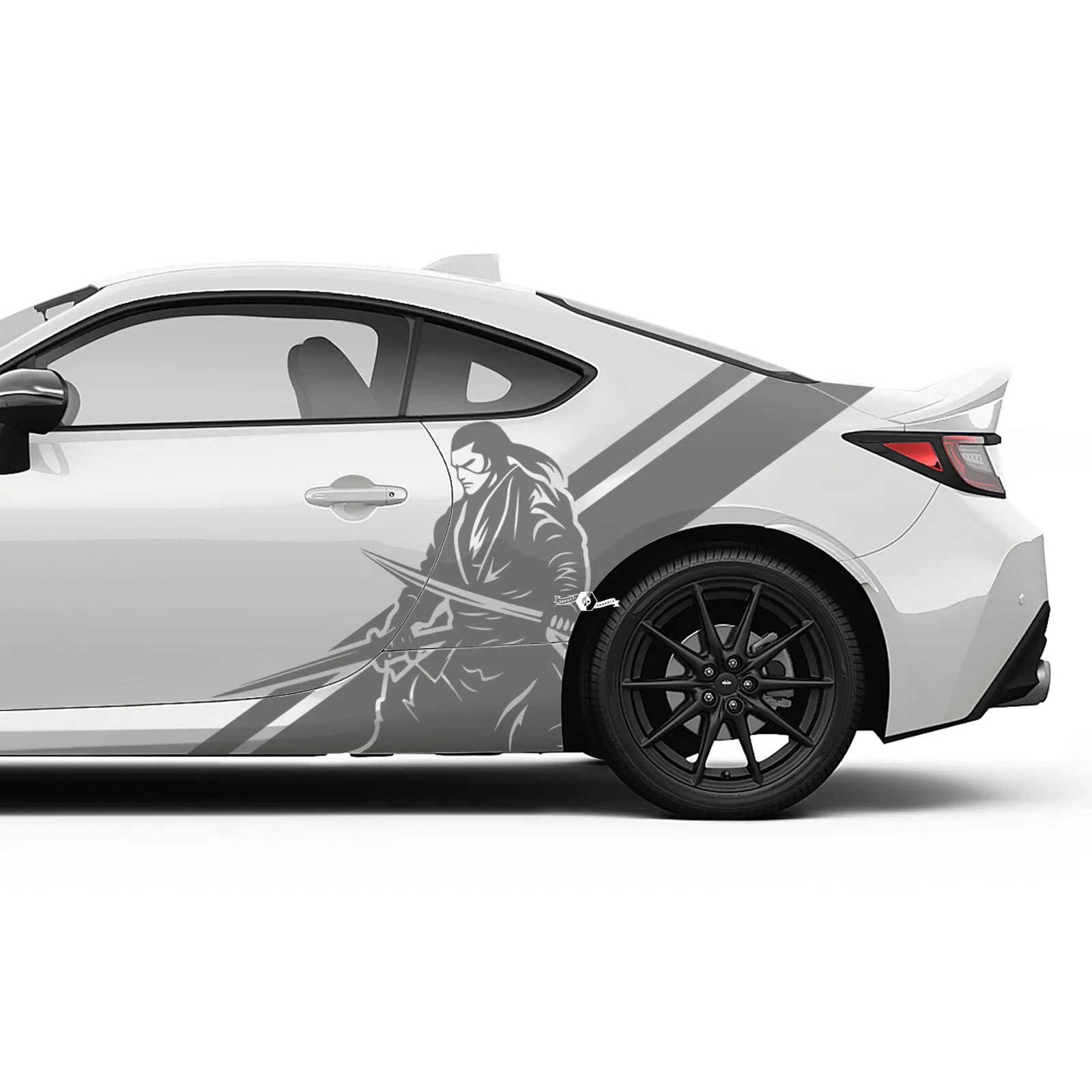 Japan Samurai Doors Side Stripes Graphics Decals Stickers for